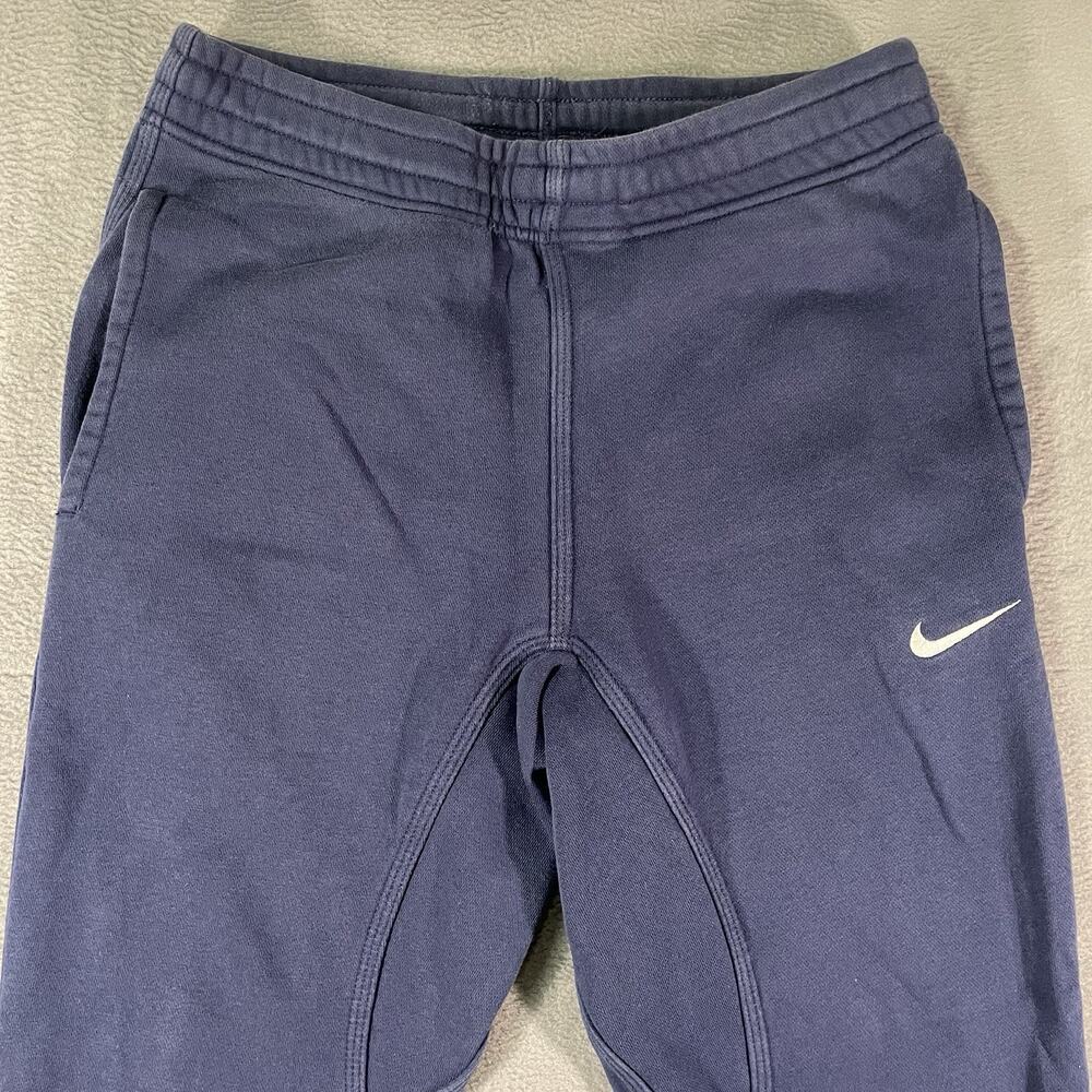 Nike Women’s Small Blue Fleece Jogger Sweatpants Swoosh Logo - Picture 4 of 10